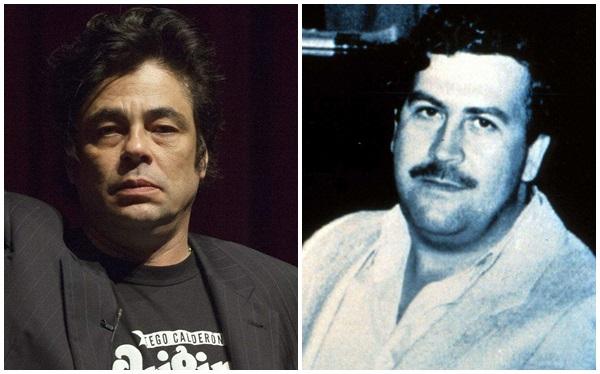 Benicio del Toro y Pablo Escobar