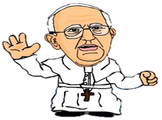 PAPA FRANCISCO EN DIBUJOS PARA NIÑOS