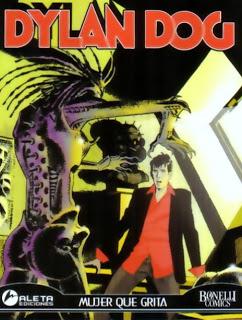 Dylan Dog Mujer que grita por Tiziano Sclavi