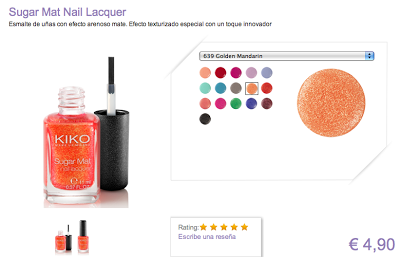 Sugar Mat Nail Laquer de KIKO