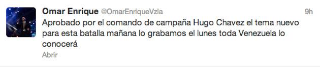 Omar Enrique con nuevo tema  se suma a la campaña de Maduro