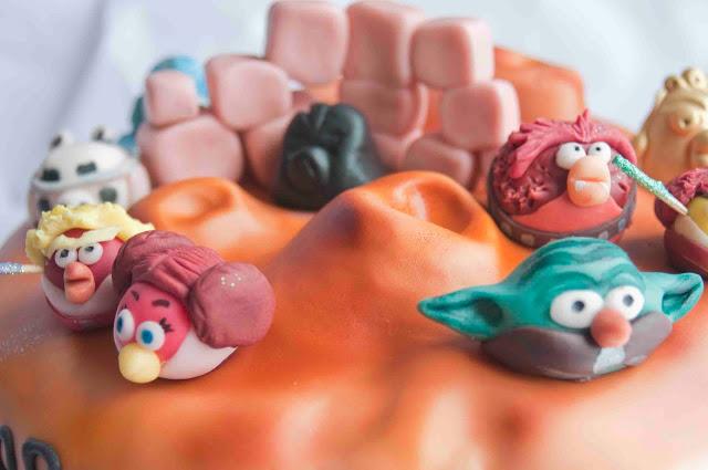 TARTA DECORADADA ANGRY BIRDS STAR WARS