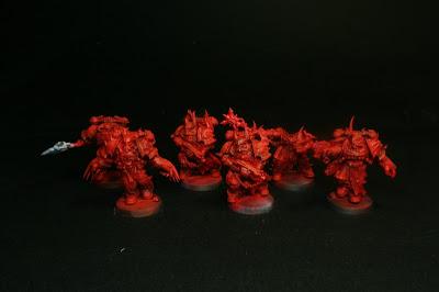 Marines espaciales del Caos de Masacre Carmesí