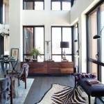 Deco: Apartment in Brooklyn Athena-Calderone-living-room-neutrals-zebra-fur-Bazaar-Feb13