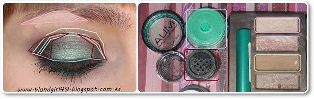 Look en tono turquesa