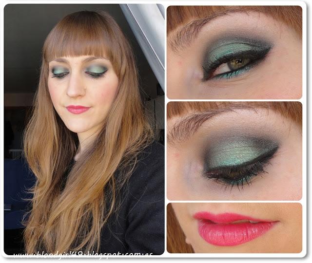 Look en tono turquesa