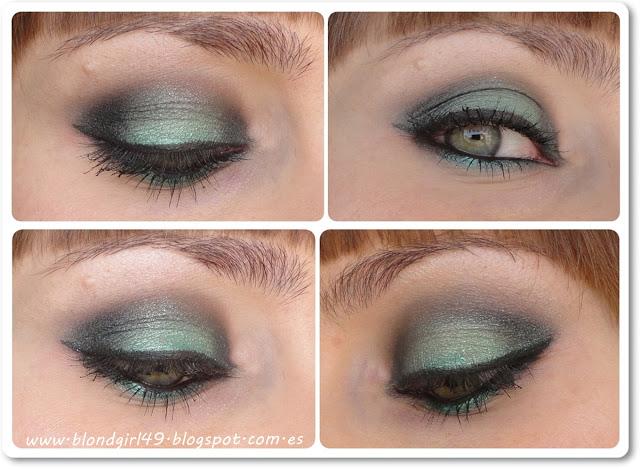 Look en tono turquesa