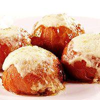 Tomates rellenos con carne y bechamel Tomates rellenos con carne y bechamel