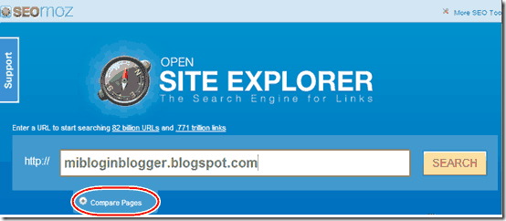 Open site explorer