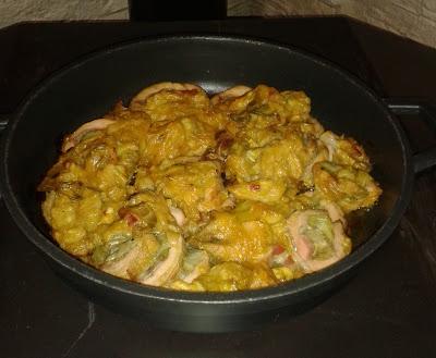 Solomillo relleno de alcachofas