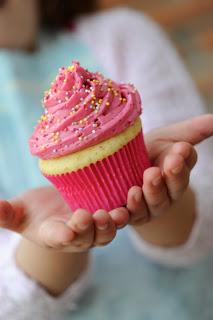 Lovely pinky and delicious cupcakes