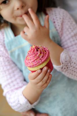 Lovely pinky and delicious cupcakes