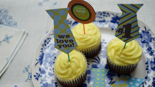 Cupcakes de chocolate y limón (y Feliz día del Padre)