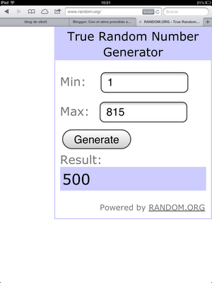 La Saga de los Longevos: ganador del sorteo