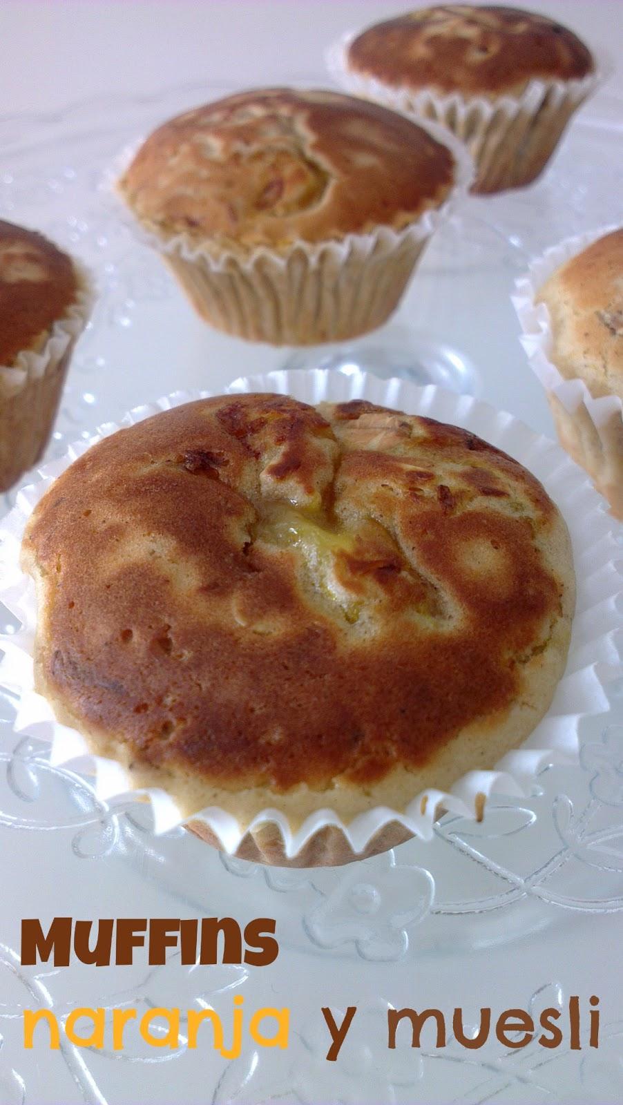 ♥ Muffins de naranja y muesli