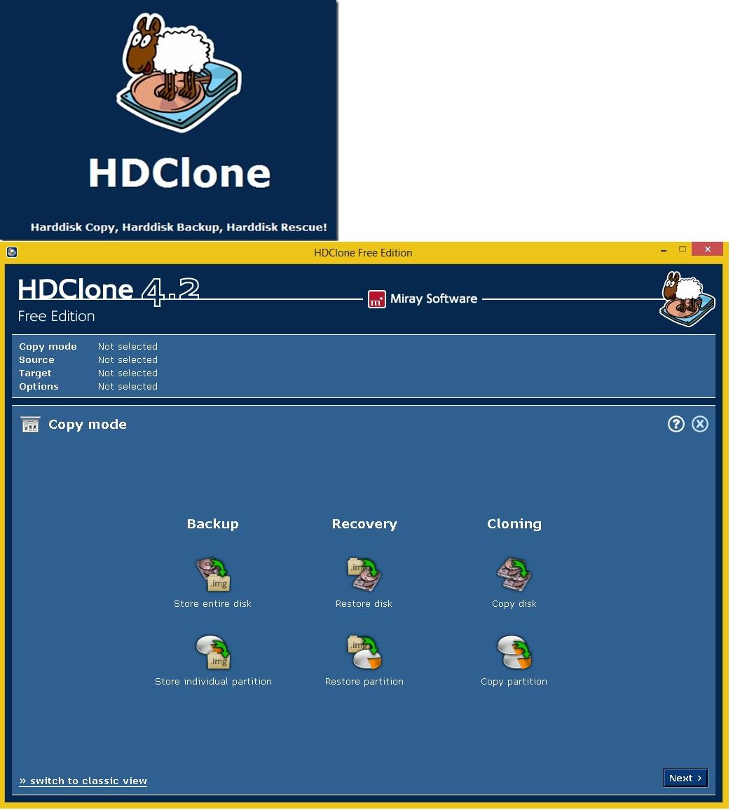 HDCloneFree Edition