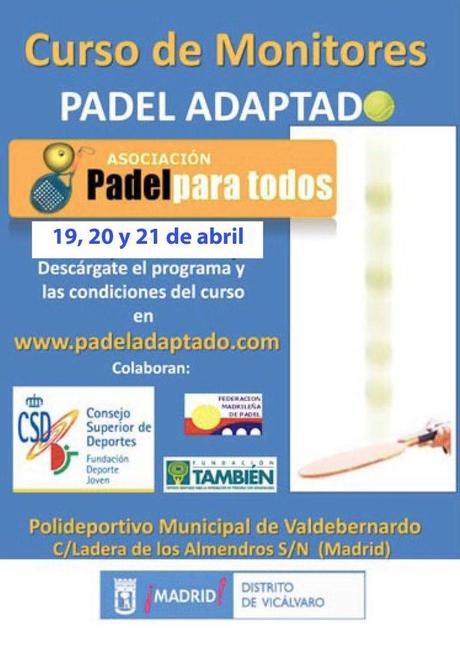 Curso de monitor de pádel adaptado Curso de monitor de pádel adaptado