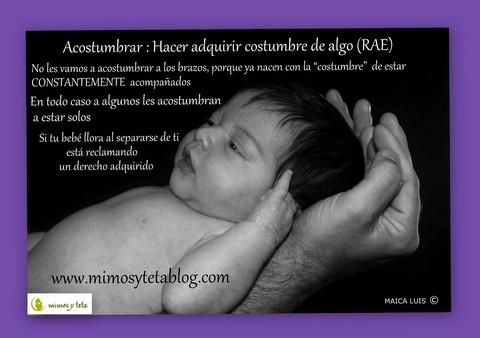 ¿Acostumbrarse a los brazos? Imposible