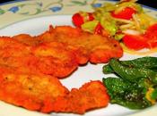 Escalope Ternera Ensalada Pimientos Padron