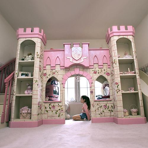 Princess Castle Playhouse Loft Bed