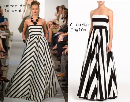 ss13 clones vestidos oscar de la renta el corte ingles El ataque de los clones: decíamos ayer...