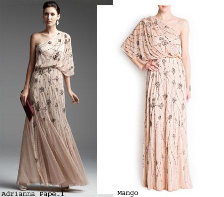 ss13 clones vestidos adrianna papell mango1 El ataque de los clones: decíamos ayer...