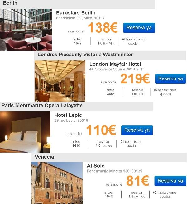 Lo bueno de reservar a última hora