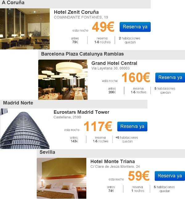 Lo bueno de reservar a última hora