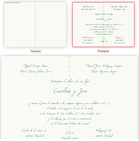 Invitaciones de boda Dream