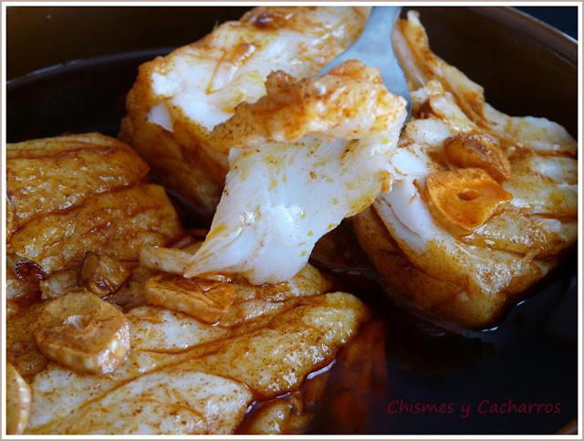 Bacalao al estilo  Valderas ( León) 11º Desafío en la Cocina