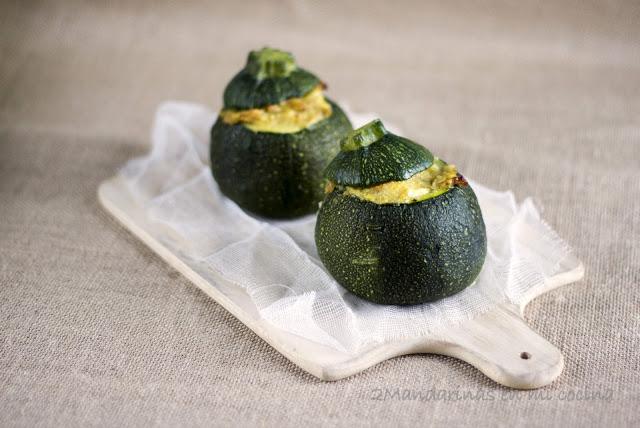 Calabacines rellenos de bonito del norte