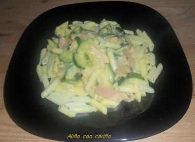 PASTA A LA CARBONARA CON CALABACÍN (JAMIE OLIVER)