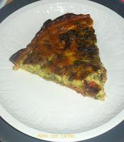 QUICHE DE GRELOS Y CHORIZO