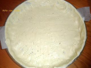 QUICHE DE GRELOS Y CHORIZO