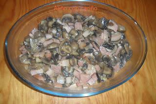 CHAMPIÑONES GRATINADOS