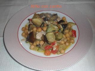 GARBANZOS CON VERDURAS Y VENTRESCA