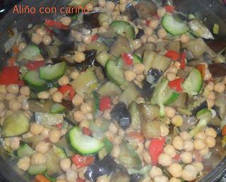 GARBANZOS CON VERDURAS Y VENTRESCA