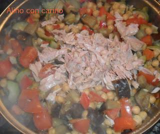 GARBANZOS CON VERDURAS Y VENTRESCA
