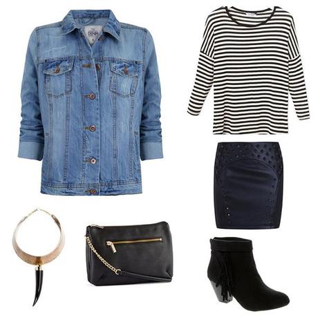 S.O.S ¿Cómo combino mi nueva falda? Falda-cuero-negra---Look-1