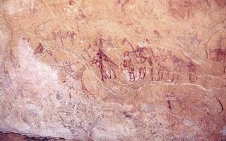 Monumento Astronómico datado en 7000 años, playa de Nabta, desierto Sahara