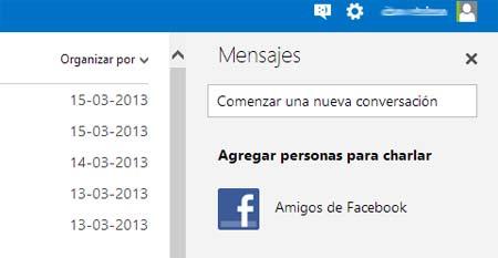 Como Usar el Chat Facebook en Outlook correo