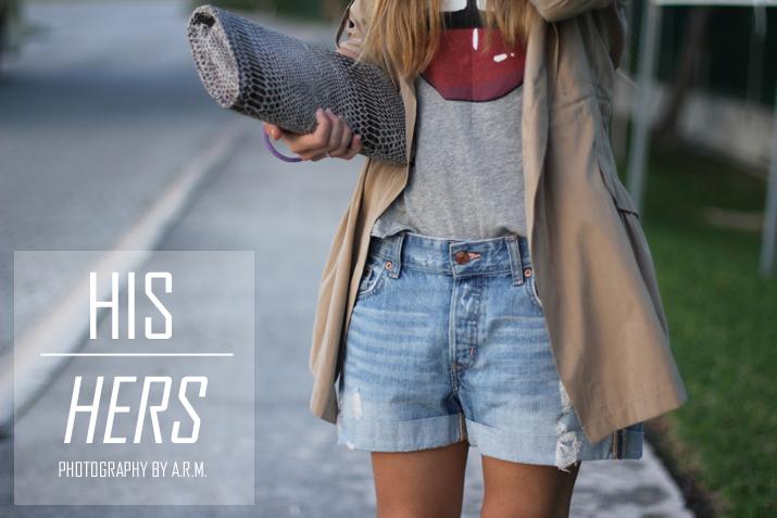 Denim, boyfriend shorts, Mes Voyages à Paris, Mónica Sors, Fashion Blog, Casual Style