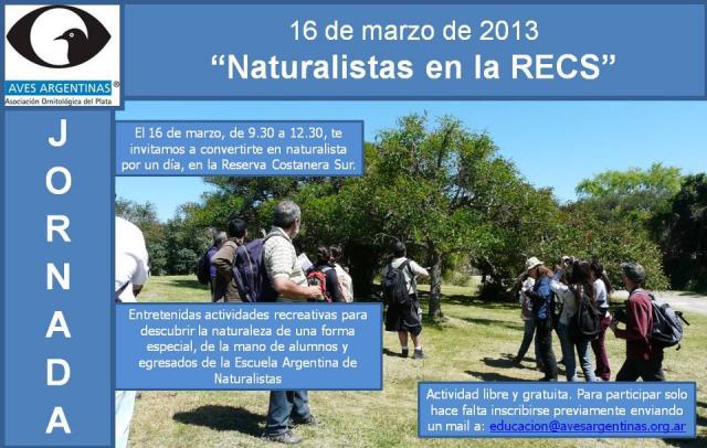 Jornada Naturallistas en las RECs - Buenos Aires