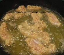 Pechuga de pollo y  verduras rebozadas