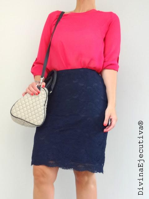 Mis Looks - Falda de Encaje azul & Bipolar!