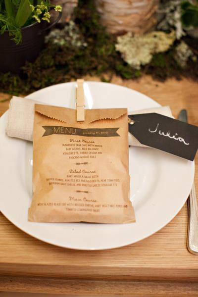 ¡Decora tu mesa con papel... kraft!