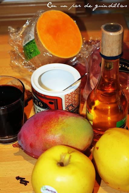 Ingredientes magret de pato con confitura de mango y chips de calabaza