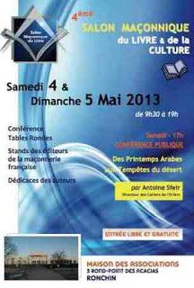 4º Salón Masónico del Libro & Cultura de Lille-Ronchin