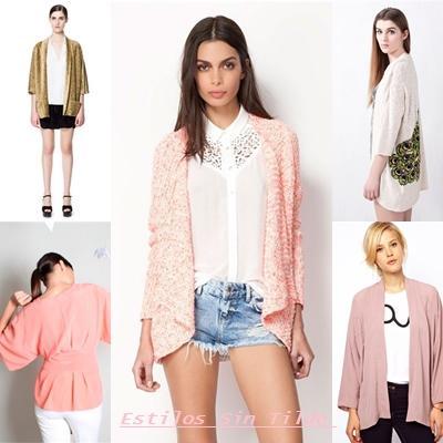 Las chaquetas Kimono tendencia moda mujer Primavera 2013
