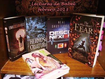 Lecturas del mes: febrero 2013